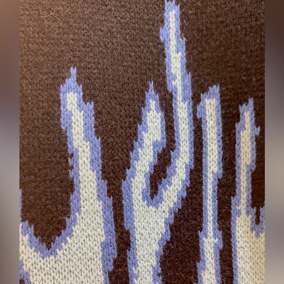 Black and Blue Flame Sweater - Picture 3 of 7